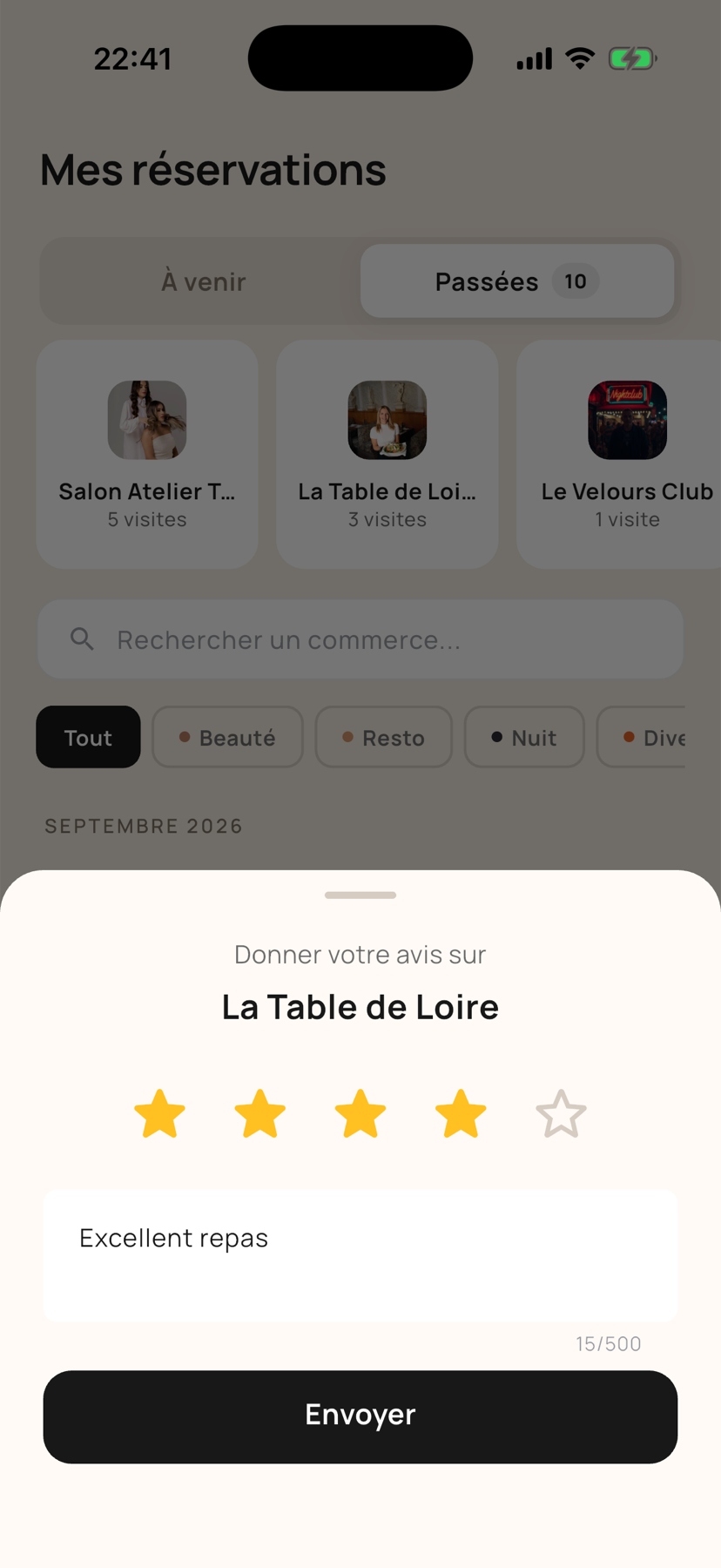 Donner son avis : quatre étoiles